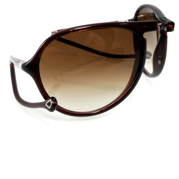 🎁FATHERS DAY ERMENEGILDO ZEGNA Foldable Aviator Gradient Brown Lens Sunglasses - Picture 3 of 16